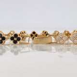 Pulso Flores 10.2g / 5 1/2 in / 6mm Oro Amarillo 18K