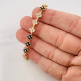 Pulso Flores 10.2g / 5 1/2 in / 6mm Oro Amarillo 18K