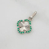 Clover Pendant 1g / 3/4 in White Gold 18K