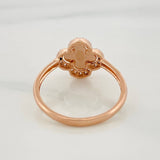 Clover Ring 2.05g / T6 3/4 Two-tone White Rose Gold 18K