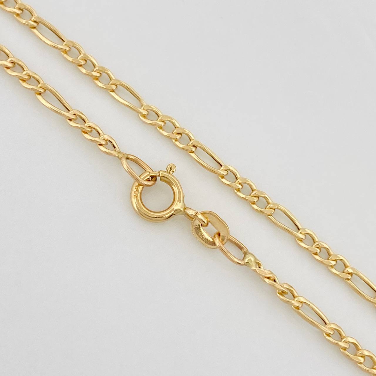 Cadena Figaro 1.75g / 24 in / 1.9mm Oro Amarillo 18K