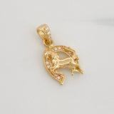 Horse Shoe Pendant 1.75g / 3/4 in Yellow Gold 18K