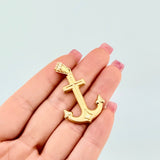 Dije Ancla 2.8gr / 1 1/2 in / Oro Amarillo 18K