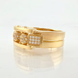 Anillo Trio Bolas De Fuego 10.95gr / T10 / Oro Amarillo 18K