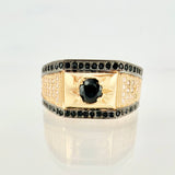 Starred Signet Ring 5gr / T10 / 18K Yellow Gold