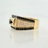 Starred Signet Ring 5gr / T10 / 18K Yellow Gold