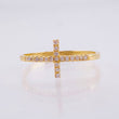 Cross Ring 1.4gr / T7 3/4 / 18K Yellow Gold