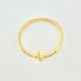 Cross Ring 1.4gr / T7 3/4 / 18K Yellow Gold