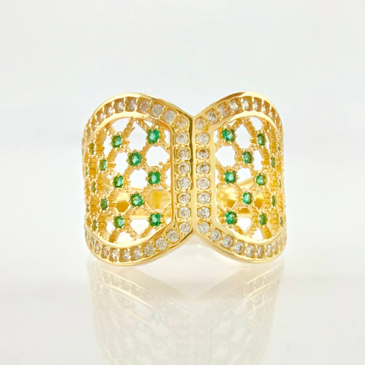 Filigree Corset Ring 4gr / T7 / 18K Yellow Gold