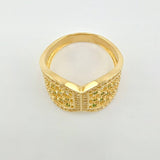 Anillo Corset Filigrama 4gr / T7 / Oro Amarillo 18K