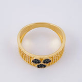 Triple Heart Churunbela Ring 4.4gr / T8 / Yellow Gold 18K *