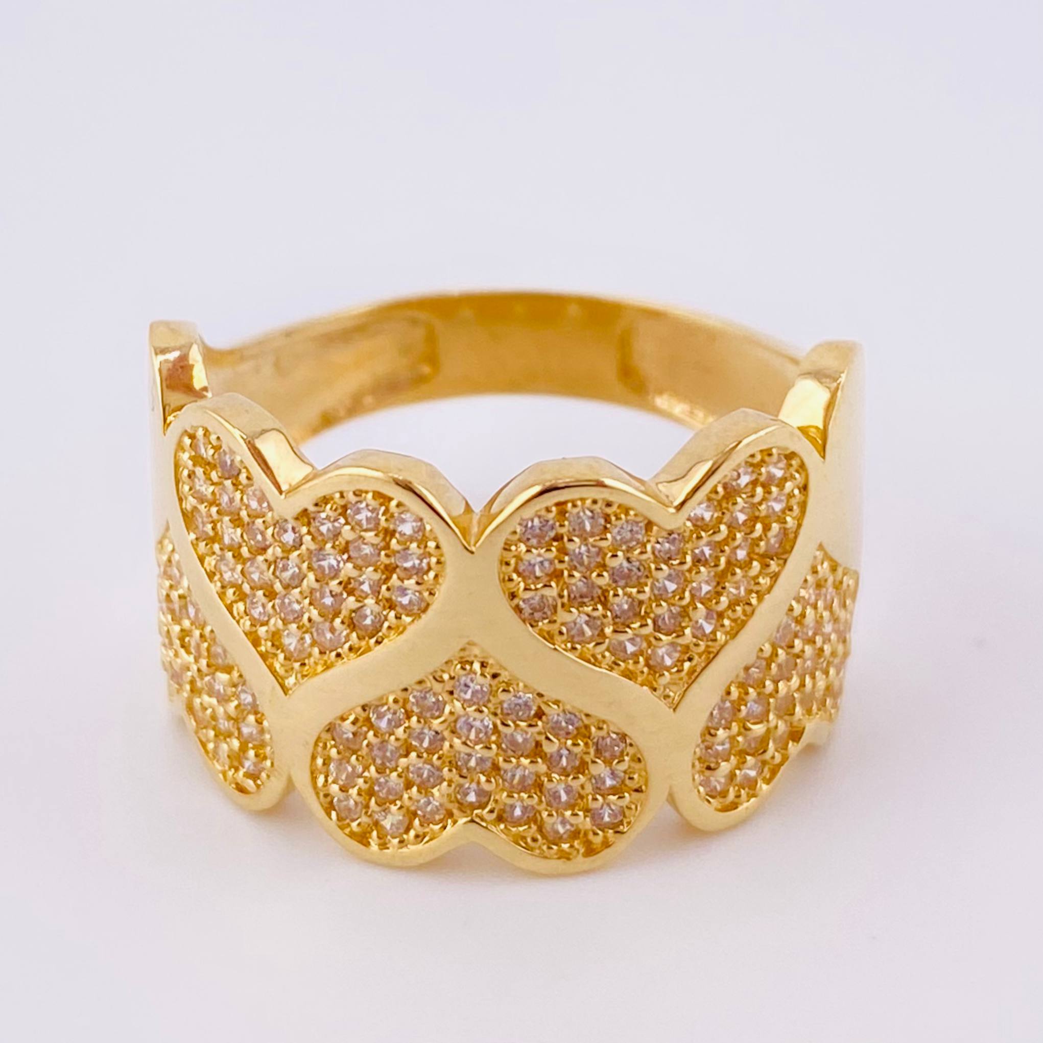 Anillo Rompe Corazones 5.55gr / T8 / Oro Amarillo 18K *