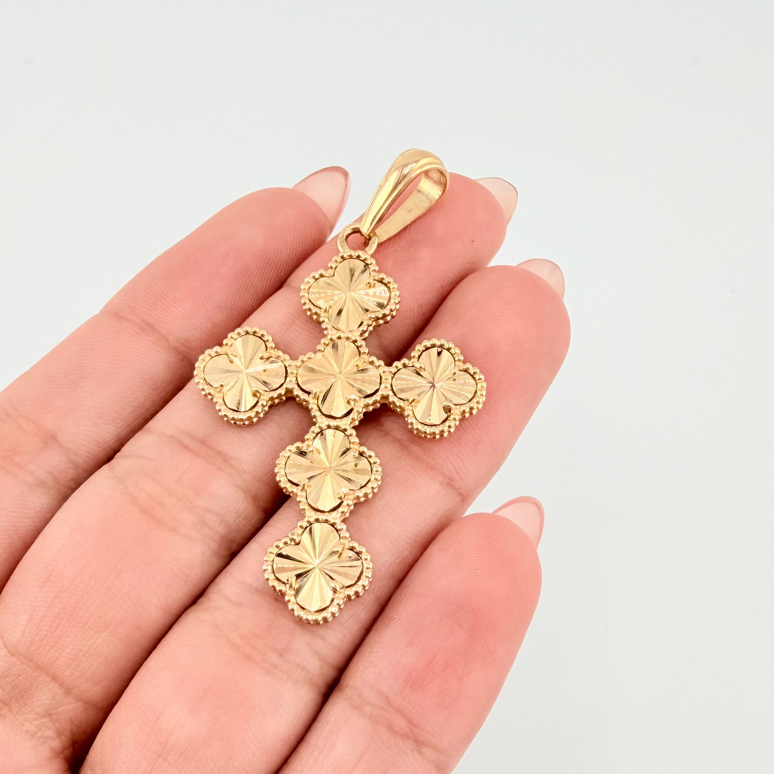 Dije Trebol 6.35gr / 2 in / Oro Amarillo Nac.Esp. 18K *