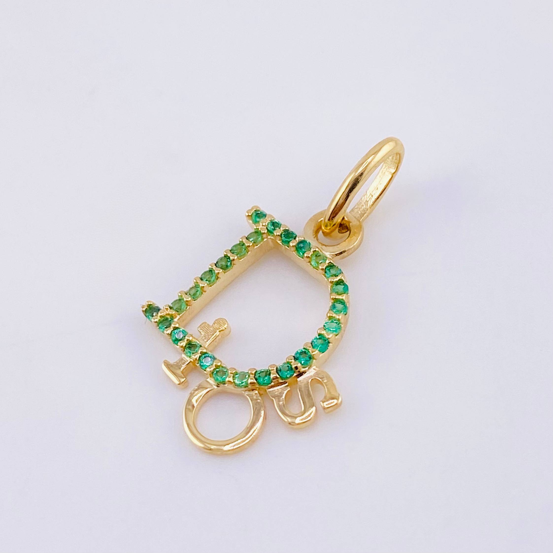 Dije Dios 1.05gr / 3/4 in / Oro Amarillo 18K *