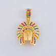 Pendant Indio 4.7 g / 1 1/4 in 18K Yellow Gold