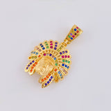 Pendant Indio 4.7 g / 1 1/4 in 18K Yellow Gold