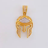 Pendant Gladiator Helmet 3.5 g / 1 1/4 in 18K Yellow Gold