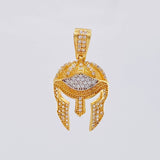 Pendant Gladiator Helmet 3.5 g / 1 1/4 in 18K Yellow Gold
