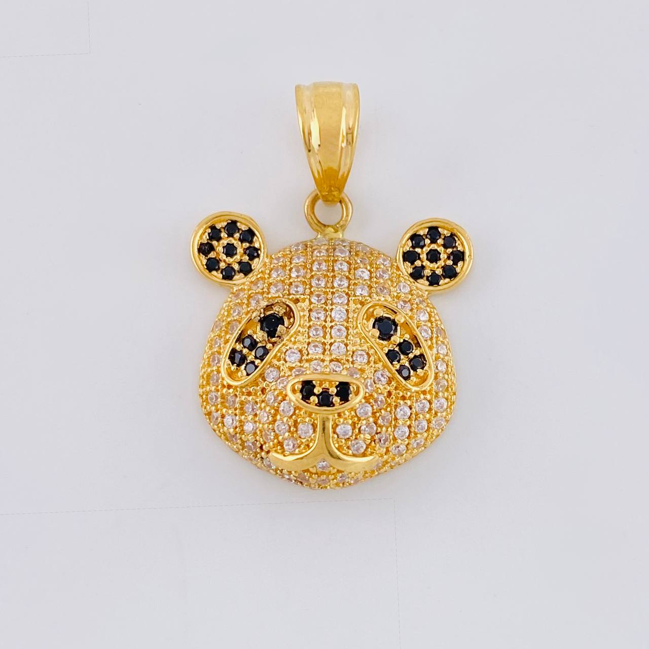 Pendant Panda Bear Face 4.55 g / 1 in 18K Yellow Gold