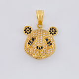 Pendant Panda Bear Face 4.55 g / 1 in 18K Yellow Gold