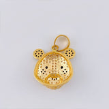 Pendant Panda Bear Face 4.55 g / 1 in 18K Yellow Gold