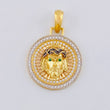 Dije Medalla Rostro Jesus 5.25 g / 1 1/4 in Tres Oros 18K