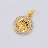 Dije Medalla Rostro Jesus 5.25 g / 1 1/4 in Tres Oros 18K