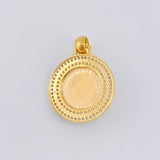Dije Medalla Rostro Jesus 5.25 g / 1 1/4 in Tres Oros 18K
