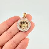 Dije Medalla Rostro Jesus 5.25 g / 1 1/4 in Tres Oros 18K