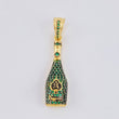 Dije Botella De Champagne 4.2 g / 1 1/2 in Oro Amarillo 18K