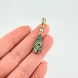 Dije Botella De Champagne 4.2 g / 1 1/2 in Oro Amarillo 18K