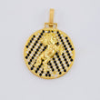 Pendant Medal Horse 3.75 g / 1 1/2 in Yellow Gold 18K
