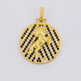 Pendant Medal Horse 3.75 g / 1 1/2 in Yellow Gold 18K