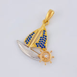 Pendant Ship 2.85 g / 1 in Three 18K Golds