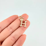 Dije Corona Letra H 1.95 g / 1 in Oro Amarillo 18K