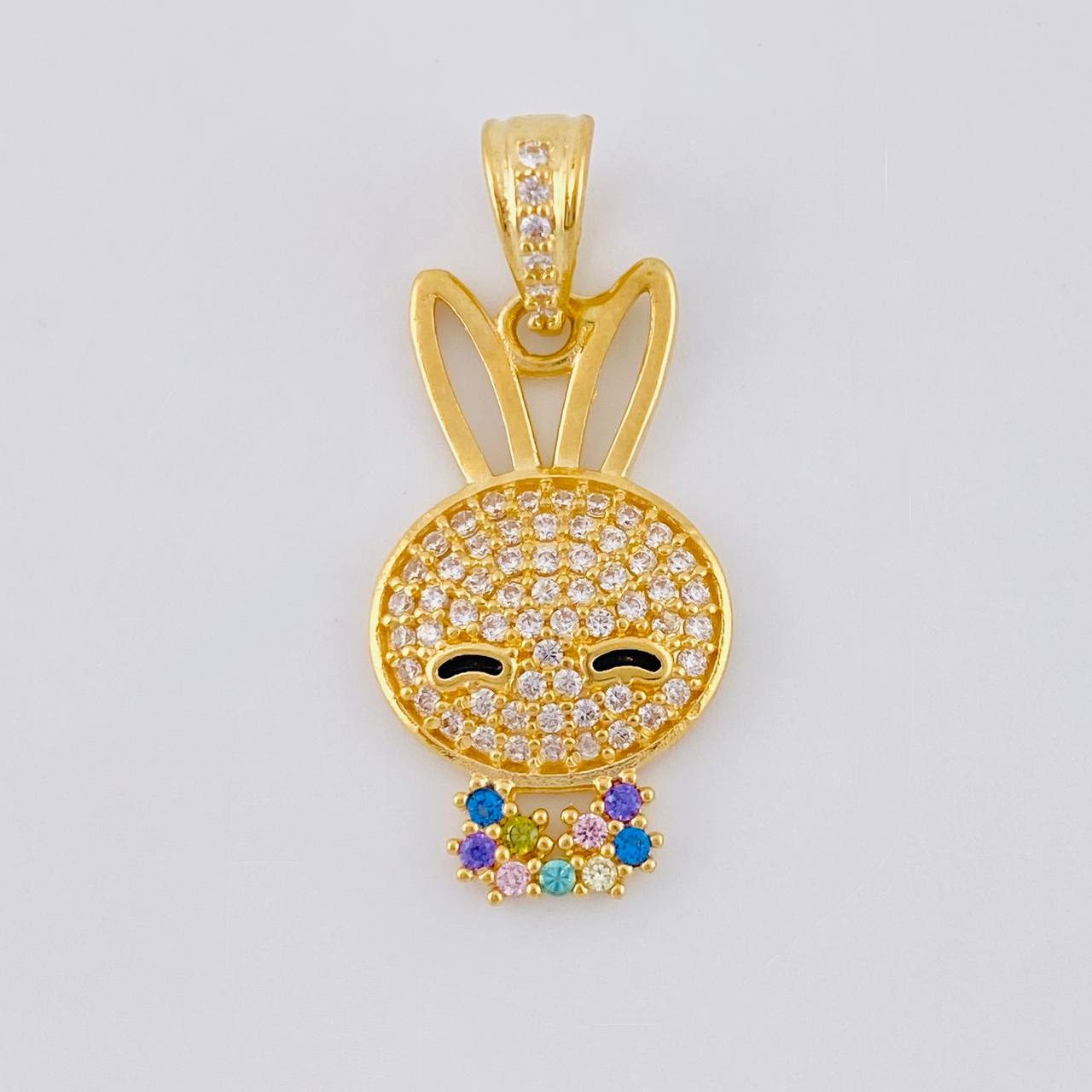 Pendant Rabbit Face 2.35 g / 1 in Yellow Gold 18K