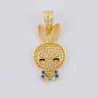 Pendant Rabbit Face 2.35 g / 1 in Yellow Gold 18K