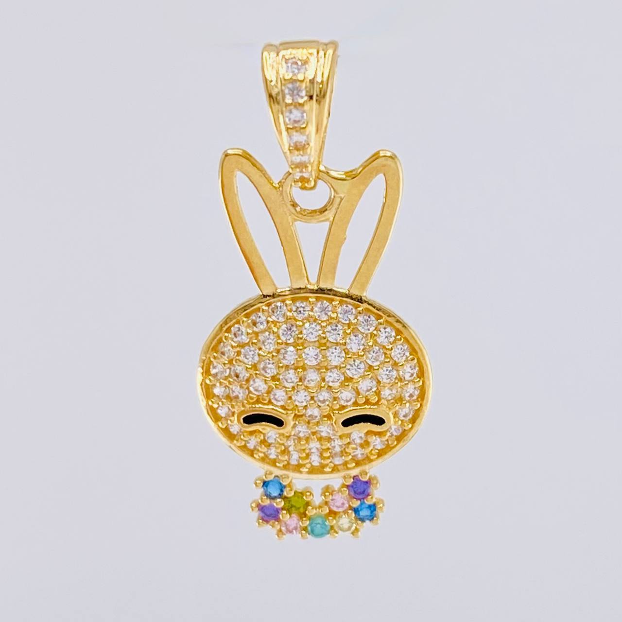 Pendant Rabbit Face 2.35 g / 1 in Yellow Gold 18K