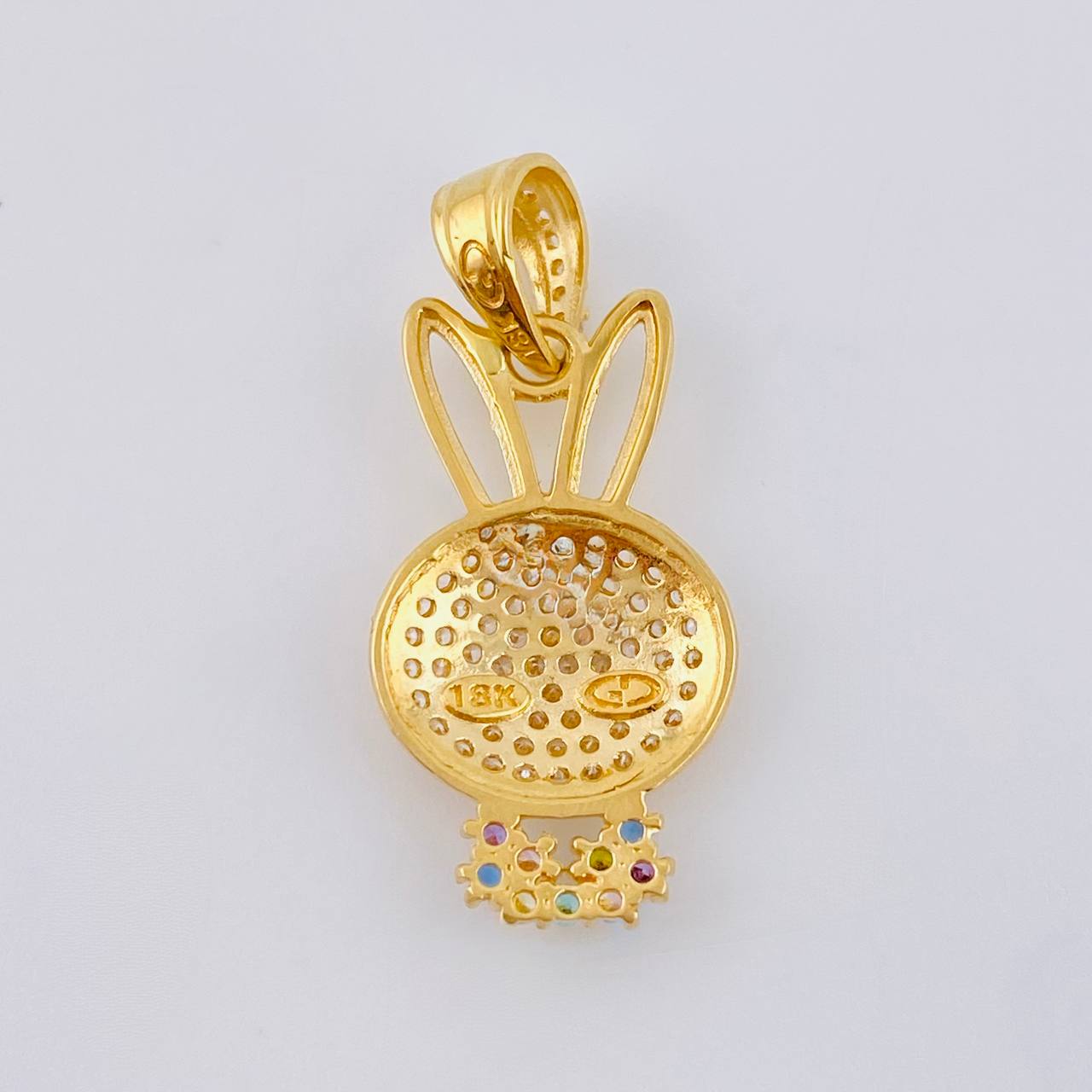 Pendant Rabbit Face 2.35 g / 1 in Yellow Gold 18K