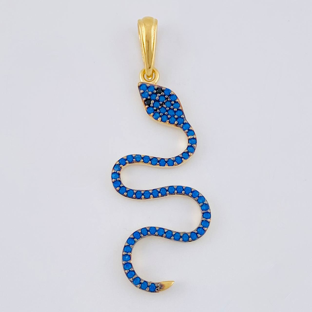 Pendant Serpiente 1.8 g / 1 1/2 in Yellow Gold 18K