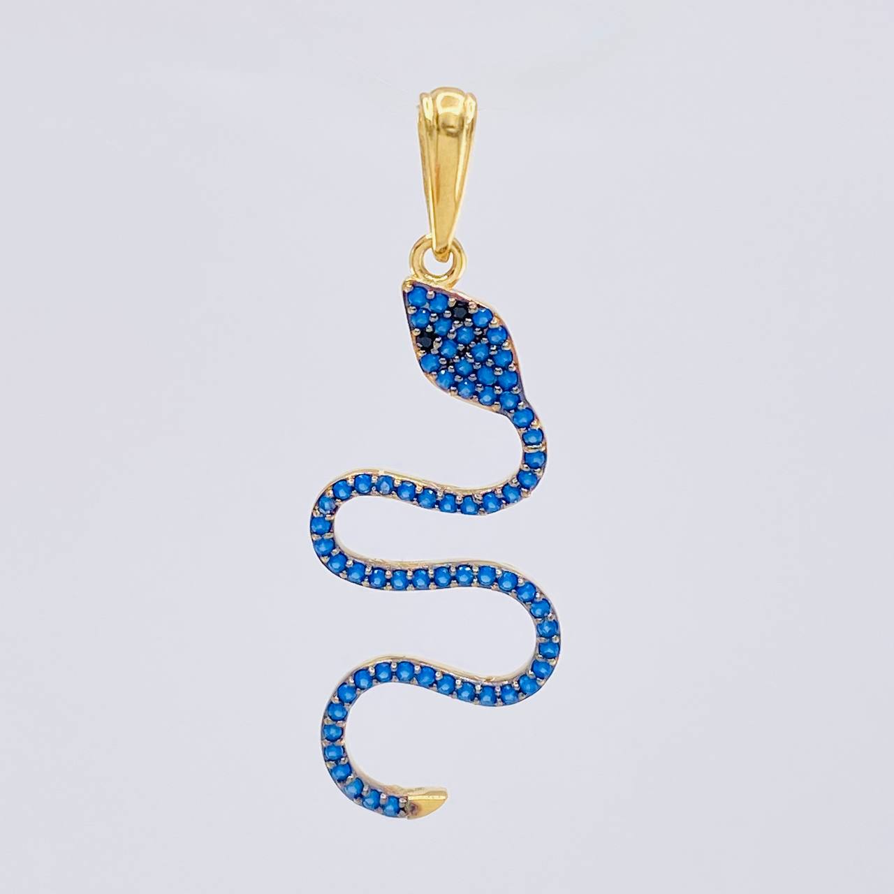 Pendant Serpiente 1.8 g / 1 1/2 in Yellow Gold 18K