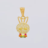 Dije Rostro Conejo 1.4 g / 1 in Oro Amarillo 18K