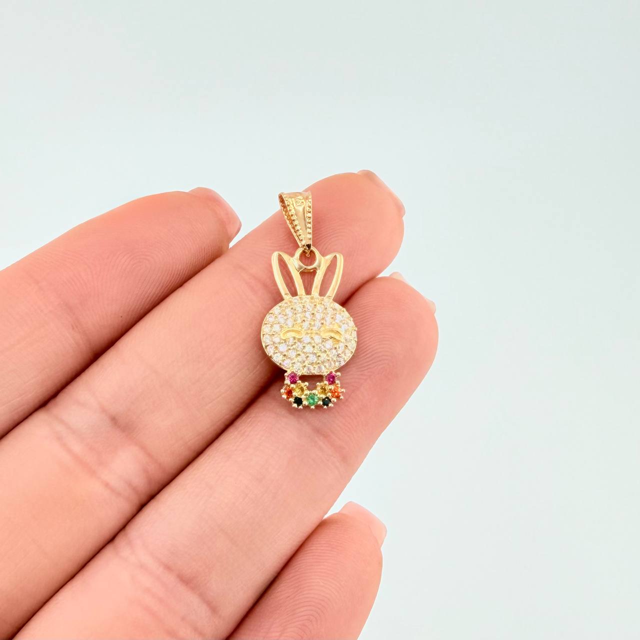 Dije Rostro Conejo 1.4 g / 1 in Oro Amarillo 18K