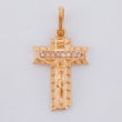Pendant Cross Lord Of Miracles 2.15 g / 1 in 18K Rose Gold