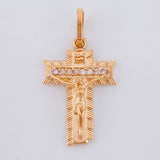 Pendant Cross Lord Of Miracles 2.15 g / 1 in 18K Rose Gold