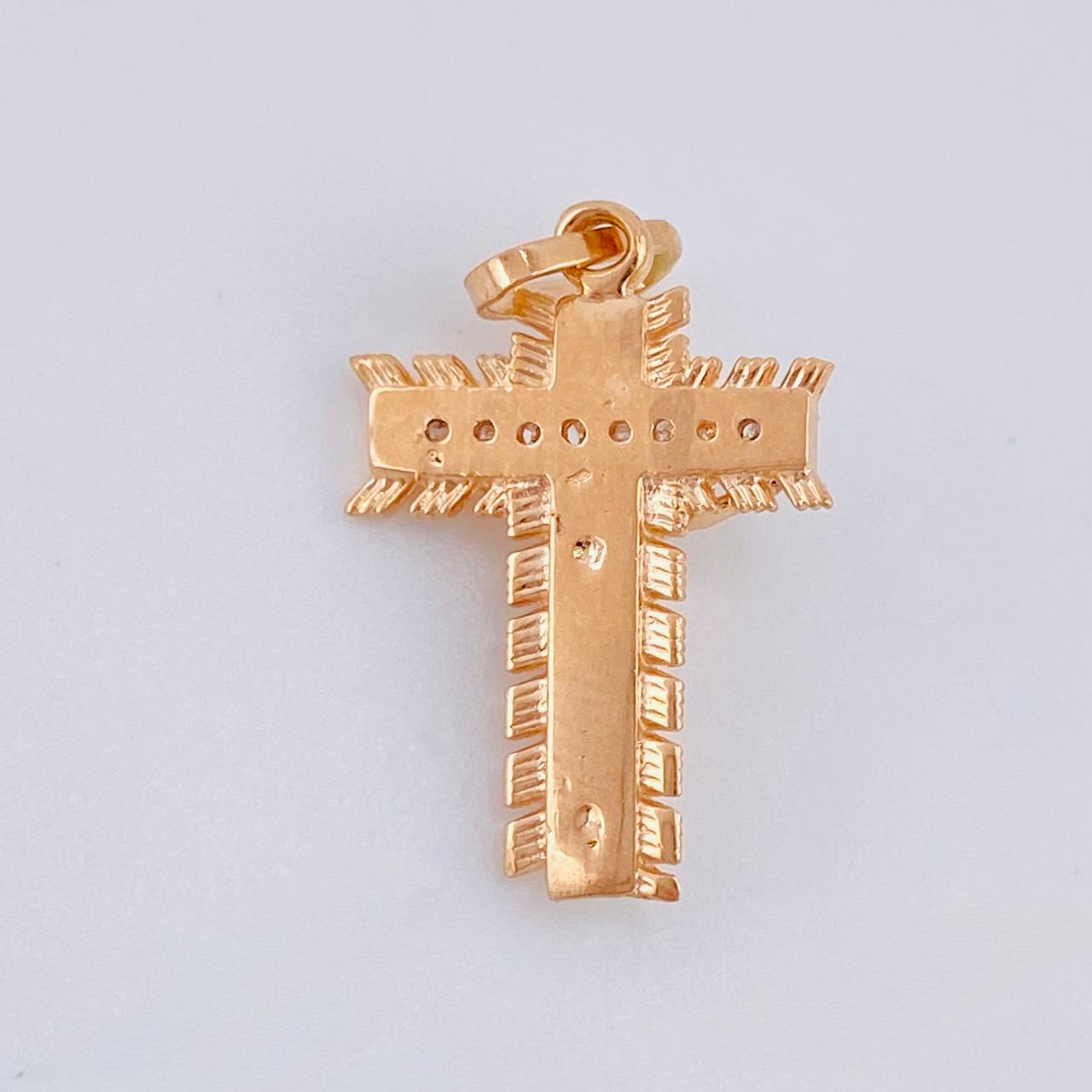 Pendant Cross Lord Of Miracles 2.15 g / 1 in 18K Rose Gold