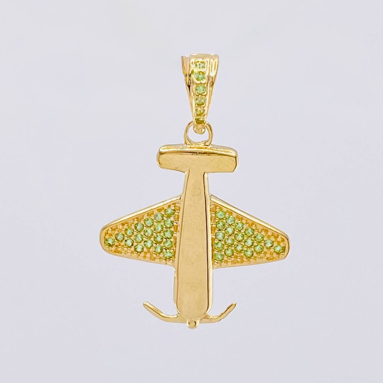 Pendant Airplane 2.65 g / 1 1/4 in Yellow Gold 18K