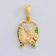 Dije Herradura Caballo 2.6 g / 1 in Oro Amarillo 18K