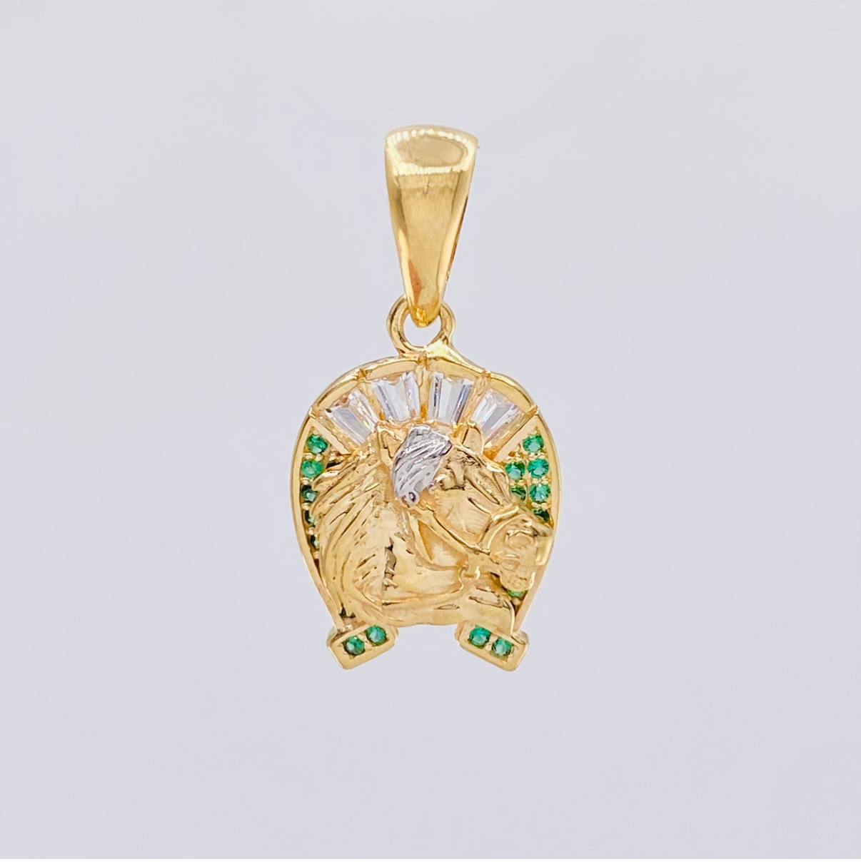 Dije Herradura Caballo 2.6 g / 1 in Oro Amarillo 18K
