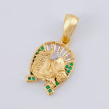 Dije Herradura Caballo 2.6 g / 1 in Oro Amarillo 18K